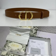 디올 Dior (브라운) 금장 버클 (국내배송)