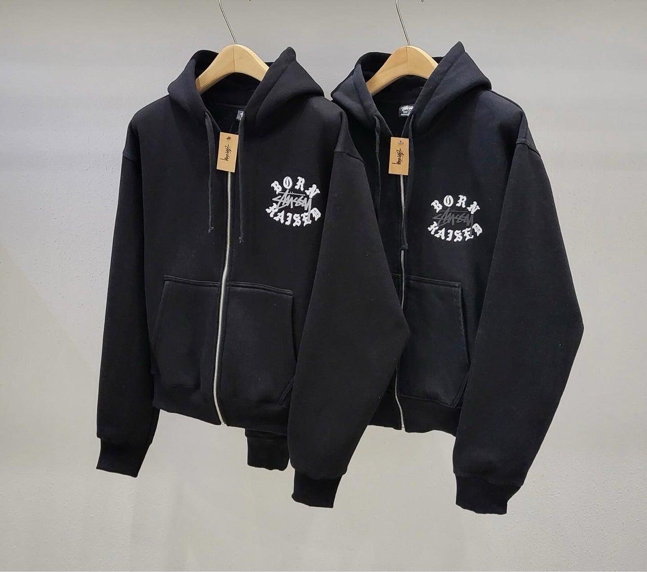 스투시(STUSSY) x 본앤레이즈드 콜라보 (Born X Raised) 후드 집업 (국내배송)