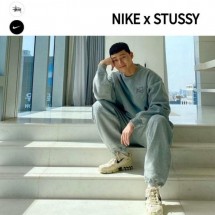 NIKE × STUSSY NRG 콜라보 맨투맨 & 팬츠 (국내배송)