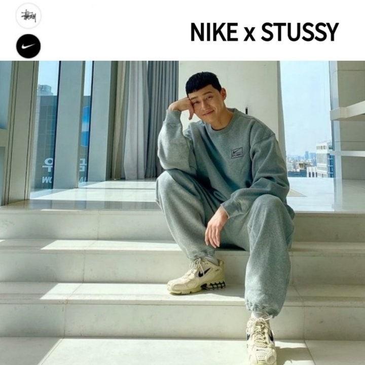 NIKE × STUSSY NRG 콜라보 맨투맨 & 팬츠 (국내배송)