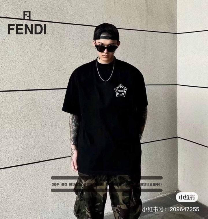 펜디 FENDI F 육각 디자인 티셔츠 (국내배송)