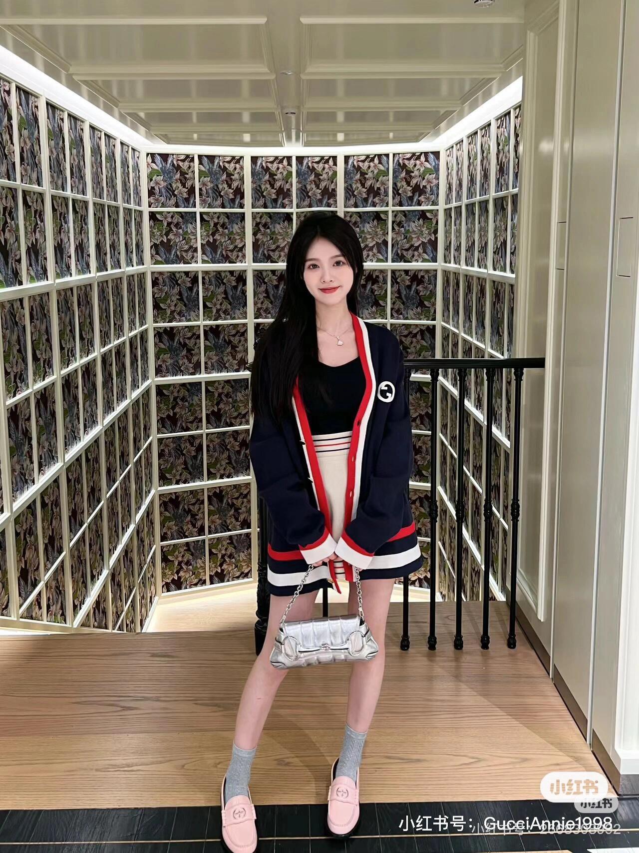 구찌 니트 브이넥 가디건 (해외배송)