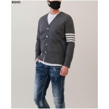 톰브라운 4바 스트라이프 브이넥 가디건 (국내배송)