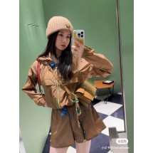 프라다 나일론 집업 반바지 세트 (해외배송)