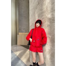 프라다 나일론 집업 반바지 세트 (해외배송)
