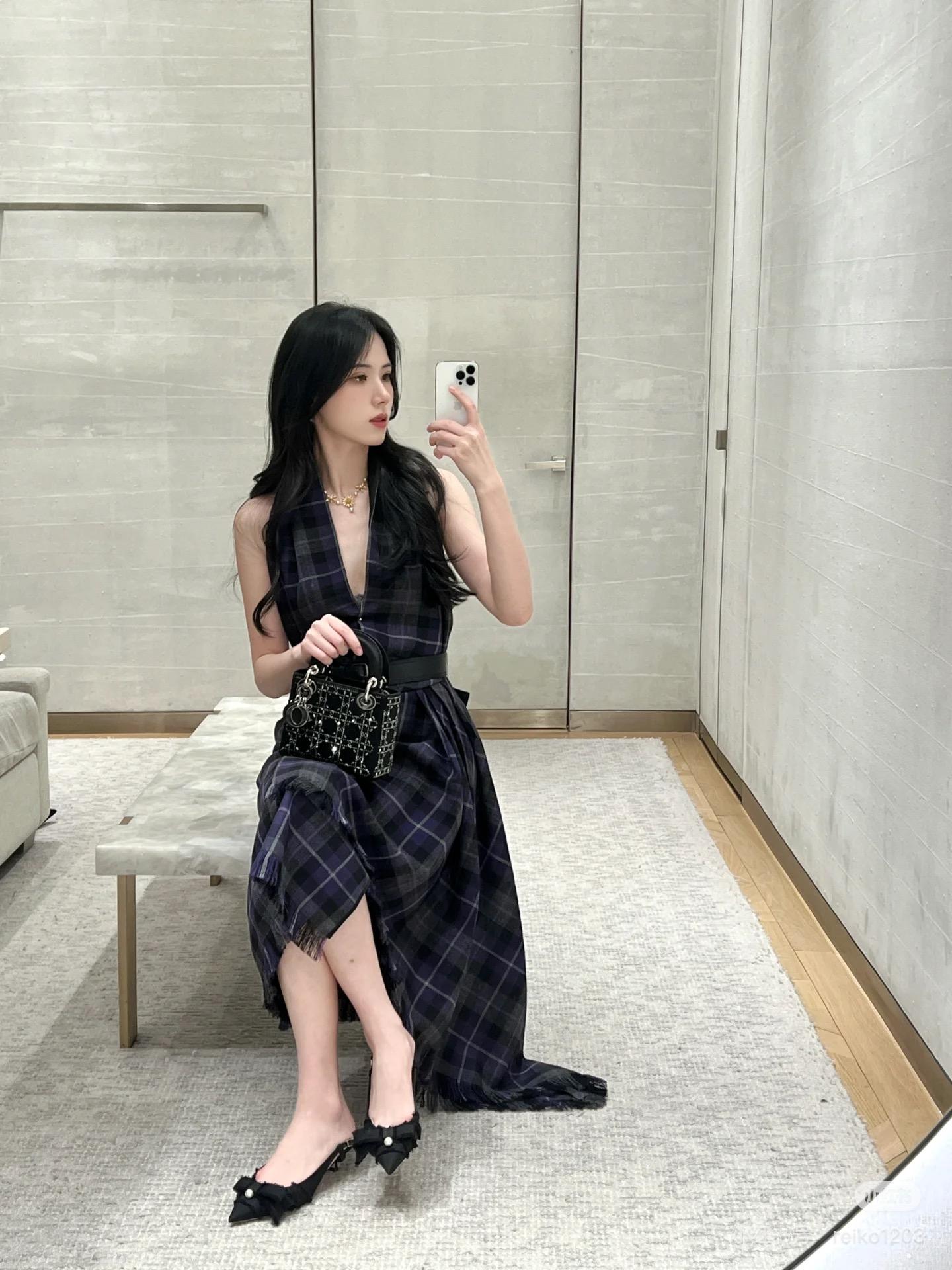 디올 숄 레귤러드레스  (해외배송)