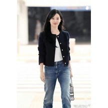 디올 여성 울캐시 부클레 크롭 자켓 (국내배송)