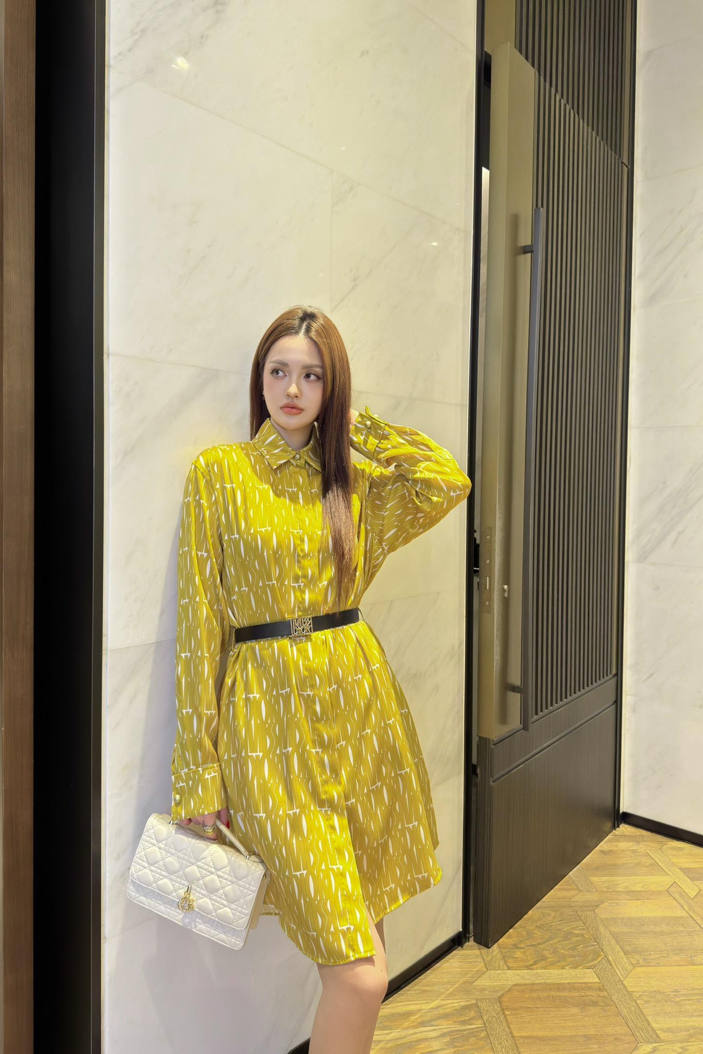 디올 셔츠 원피스 2컬러 (해외배송)