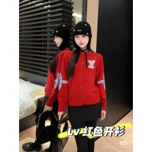 루이비통 네잎 클로버 자카드 라운드넥 니트 가디건 (해외배송)