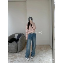 샤넬 가을/겨울 니트 스트라이프 가디건 (정품급 해외배송)