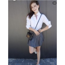 톰브라운 뉴TB 클래식 플리츠 스커트 2컬러 (해외배송)