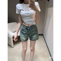 루이비통 올드 플라워 프린트 데님 반바지 (해외배송)