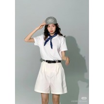루이비통 실크 스카프 반팔 티셔츠 (해외배송)