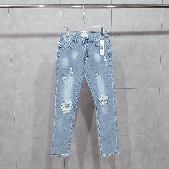 아미 블랙하트 연청 청바지 (국내배송)