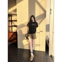 구찌 자수 로고 티셔츠 탑 클래식 GG 자카드 반바지 수트 (해외배송)