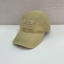 미우미우 피그먼트 데미지 볼캡 (국내배송)
