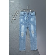 아미 데미지워싱 와이드 데님 팬츠  (국내배송)