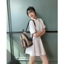 구찌 레터 자수 라펠 반팔 폴로 (해외배송)