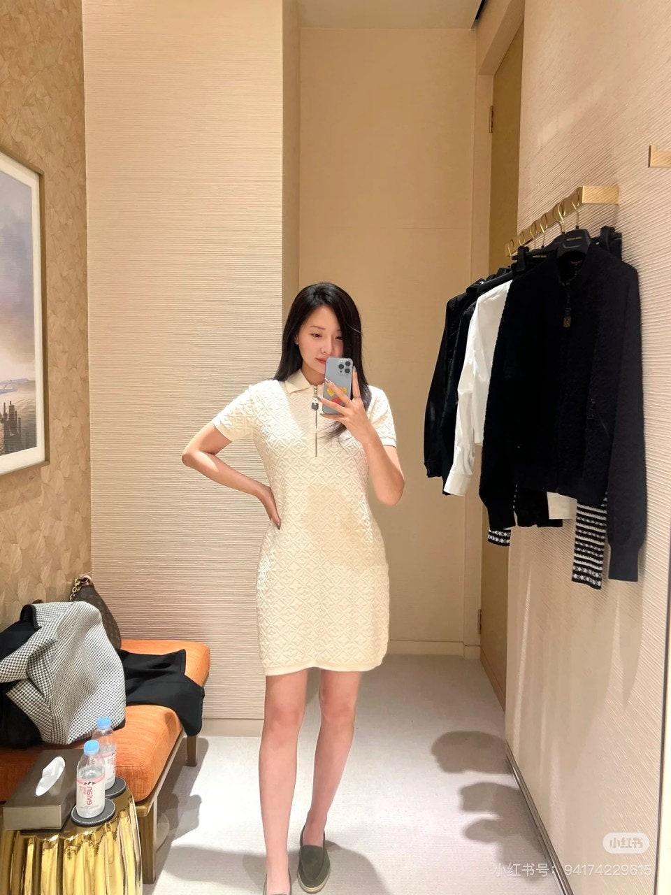 루이비통 라펠 니트 드레스 (해외배송)