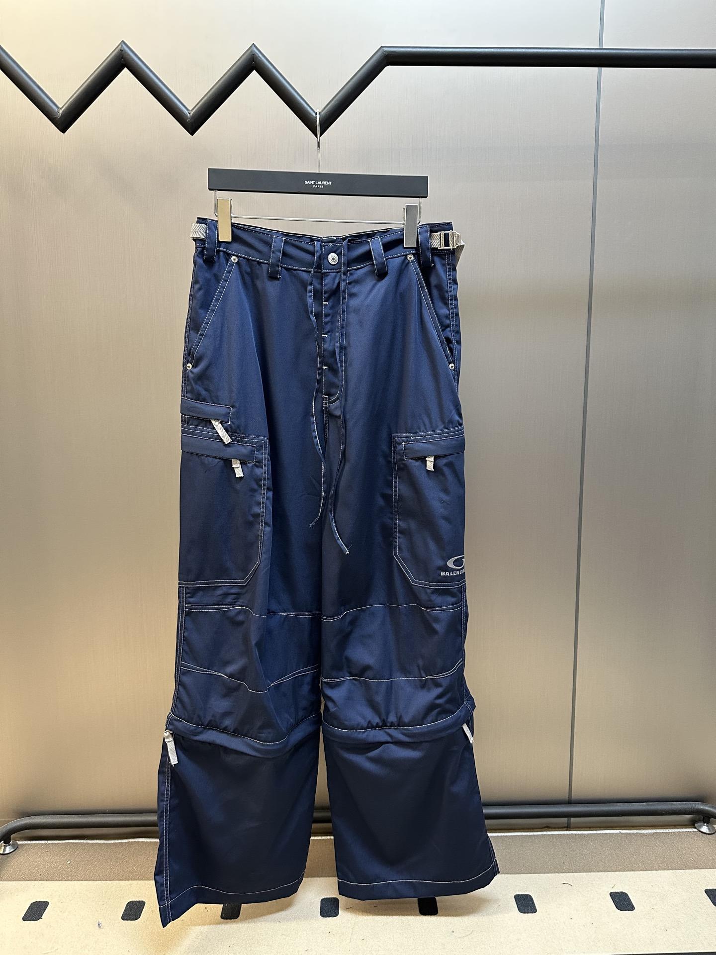 발렌시아가 자수 멀티기능 오버올 팬츠 (해외배송)