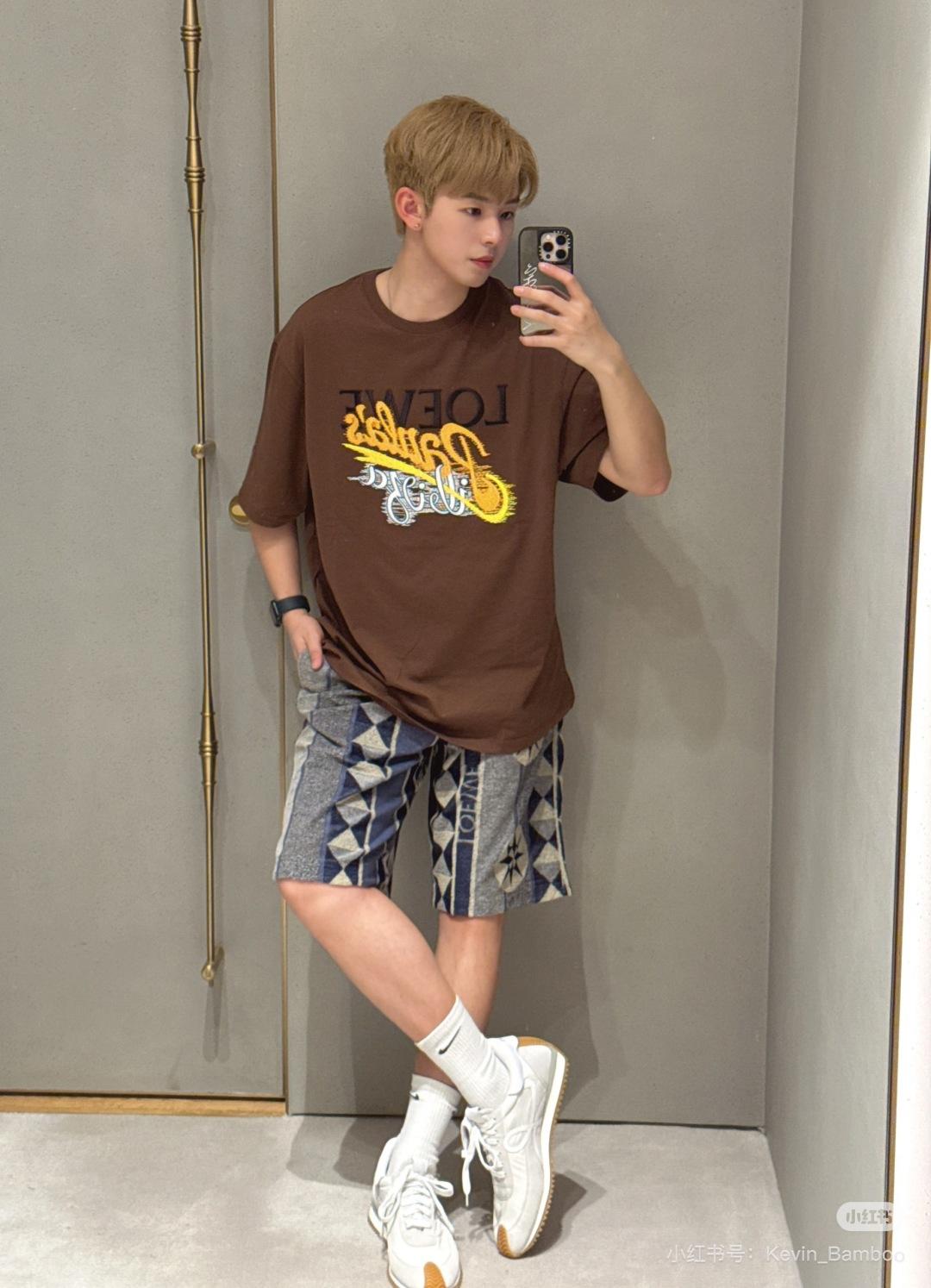 로에베 레터 자수 반팔 (해외배송)