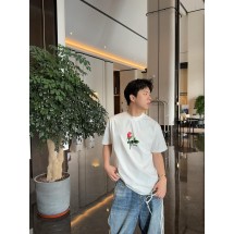 로에베 레드 로즈 프린트 반팔  (해외배송)