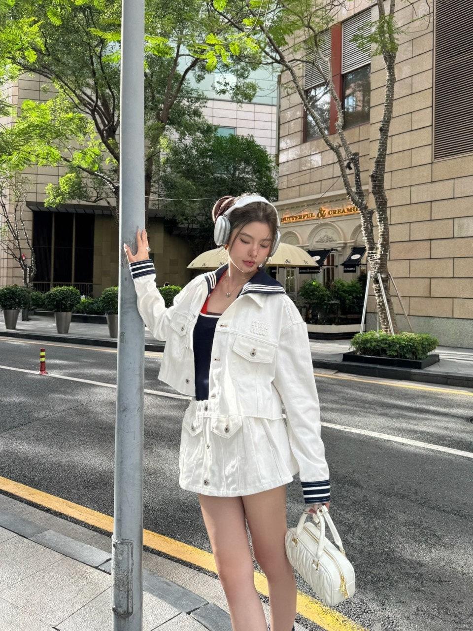 미우미우 데님 스커트 2컬러 (해외배송)