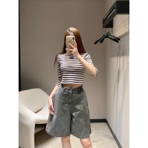 메종마르지엘라 MM6 마르지엘라 심플 밀리터리 그린 쇼츠 (해외배송)