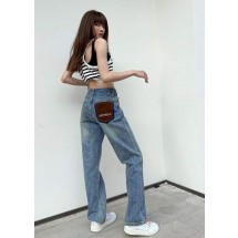 아크테릭스 뒷주머리 가죽패치 청바지 (국내배송)